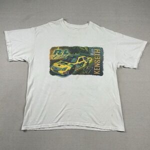 Vintage Matt Kenseth Shirt Mens L Thrashed‎ Racing Stock Car Double Side Graphic